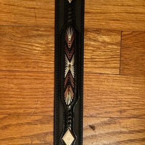 Genuine 3-D belt company size 40 blk leather belt